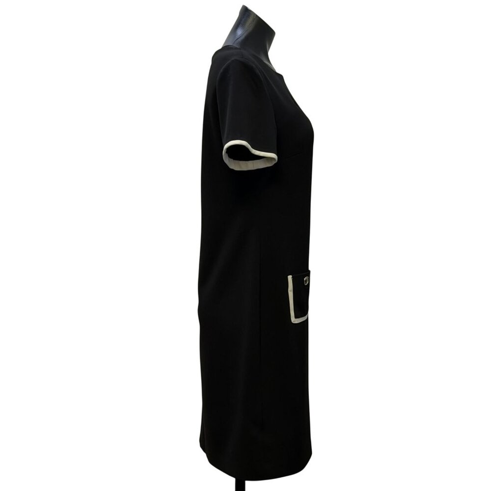 Tommy Hilfiger Black & White Knit Dress L - Picture 3 of 9